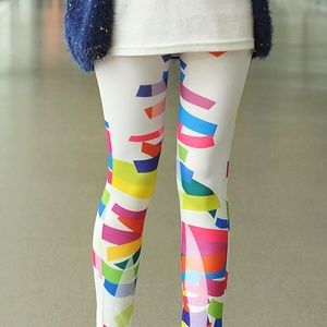 Stretch Irregular Pattern Printed Leggings